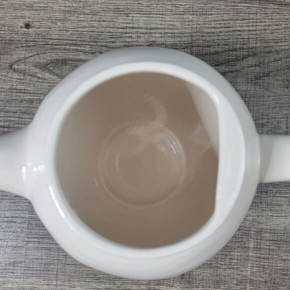 Rae Dunn Artisan Collection Ceramic White Minimilistic Teapot - Picture 6 of 8